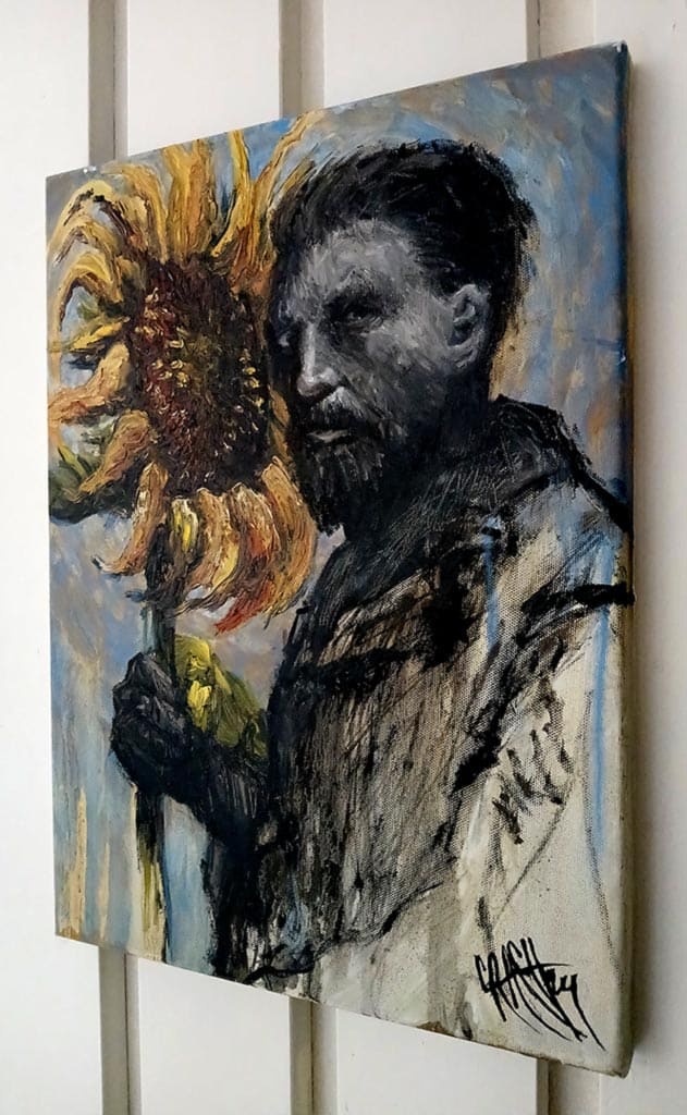 Van Gogh mit Sonnenblume